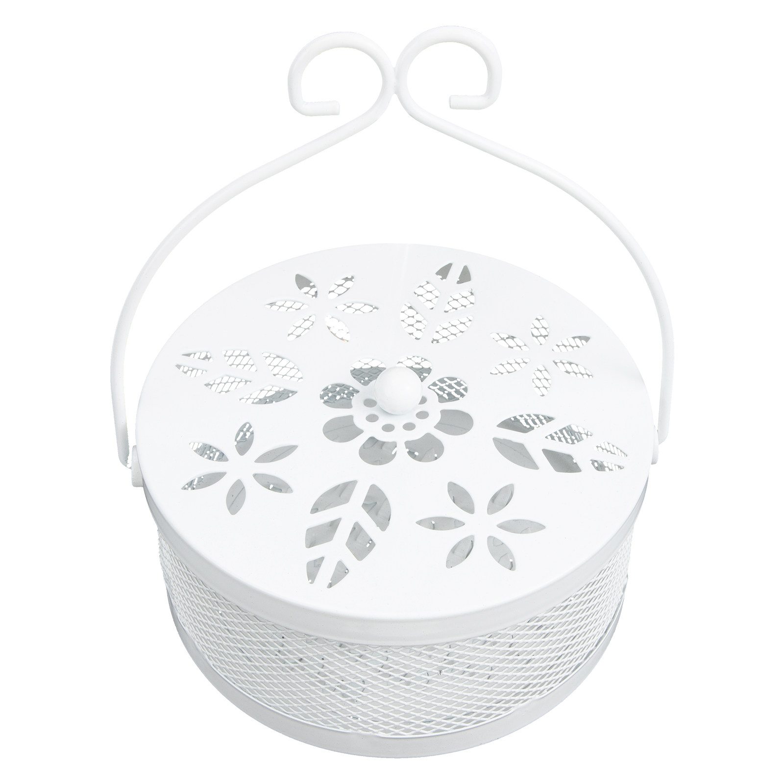 Incense Holder - Kutu Şeklinde, Beyaz, Pürüzsüz Yüzeyli, Alev