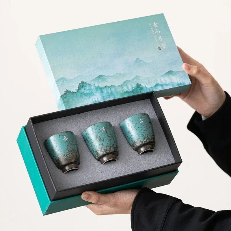 Japanese Pottery - Hediye kutusu, Espresso bardakları, japon seramik