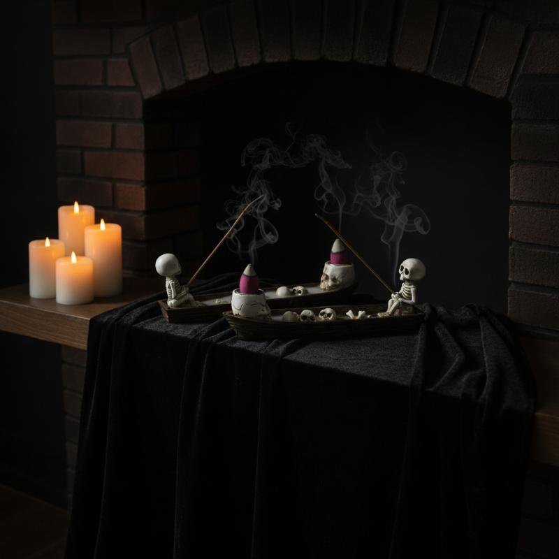 Incense Holder - Kafatası Şeklinde Tütsü Tutucu, Çalışma Odası,
