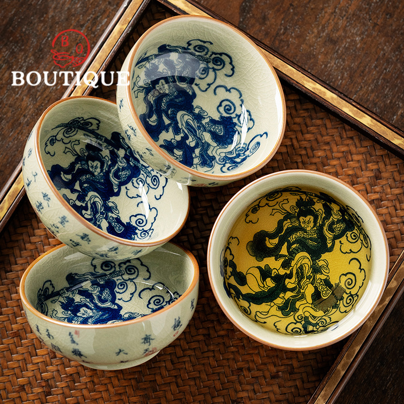 100ml eski çömlek kil mavi ve  - Japanese Pottery incelemesi ve fiyatı
